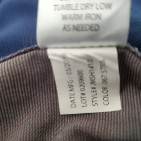 Johnnie-O Steel Gray Performance Woven Shorts Stretch Golf Casual Men's Size 34 - Picture 2 of 15